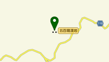五百羅漢岩の地図画像