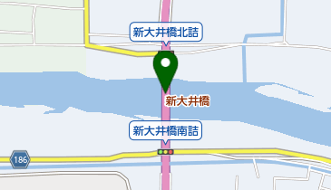 新大井橋の地図画像