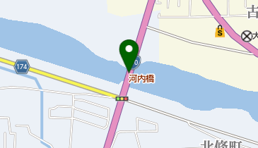 河内橋の地図画像
