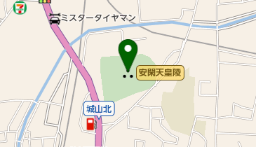 安閑天皇陵の地図画像
