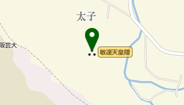 敏達天皇陵の地図画像