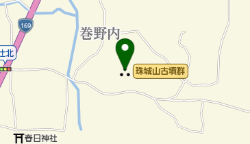 珠城山古墳群の地図画像