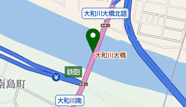 大和川大橋の地図画像