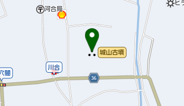 城山古墳の地図画像
