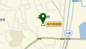 慈光院庭園の地図画像