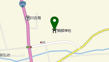 物部神社の地図画像