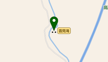 雲見滝の地図画像