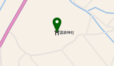 温泉神社の地図画像