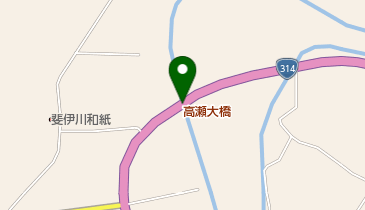 高瀬大橋の地図画像