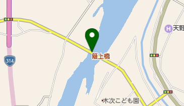 簸上橋の地図画像