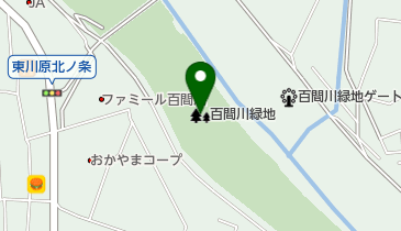 百間川緑地の地図画像