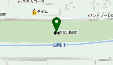 百間川緑地の地図画像