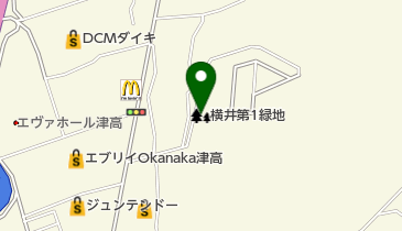 横井第1緑地の地図画像