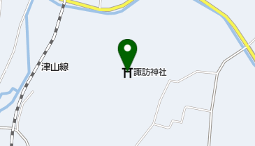 諏訪神社の地図画像