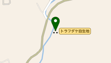 トラフダケ自生地の地図画像