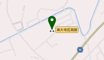 東大寺瓦窯跡の地図画像