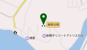 輿塚古墳の地図画像