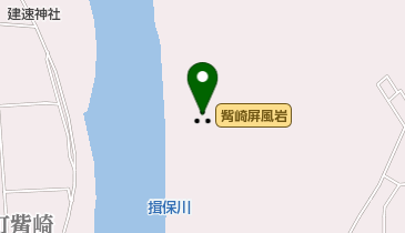 觜崎屏風岩の地図画像