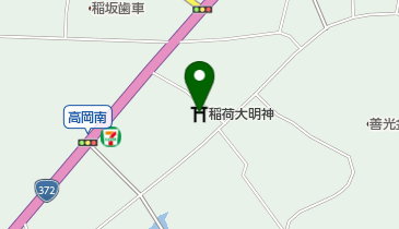 稲荷大明神の地図画像