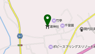 湯神社の地図画像