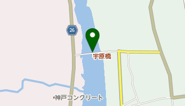 宇原橋の地図画像
