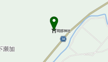 岡部神社の地図画像