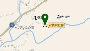 安養院庭園の地図画像