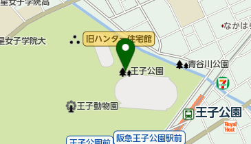 王子公園の地図画像