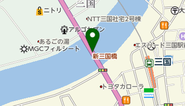 新三国橋の地図画像
