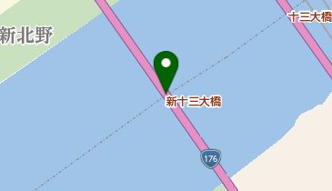 新十三大橋の地図画像