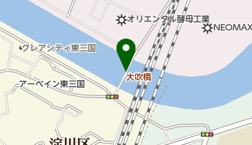 大吹橋の地図画像