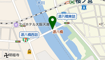 源八橋の地図画像