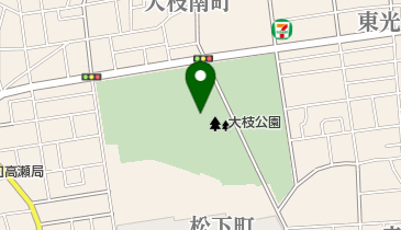 大枝公園の地図画像