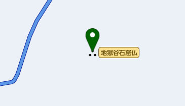 地獄谷石窟仏の地図画像