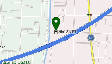 稲荷大明神の地図画像