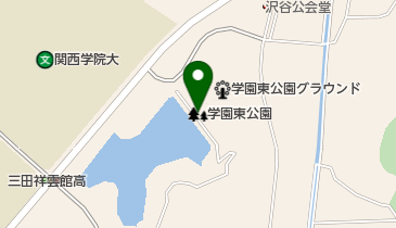 学園東公園の地図画像