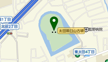 太田茶臼山古墳の地図画像