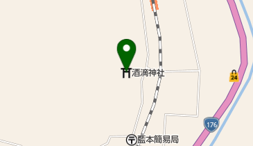酒滴神社の地図画像