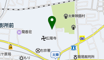 広隆寺の地図画像