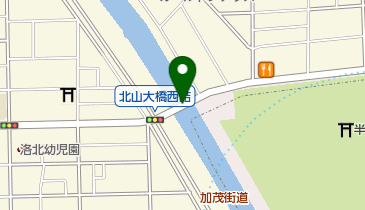 北山大橋の地図画像