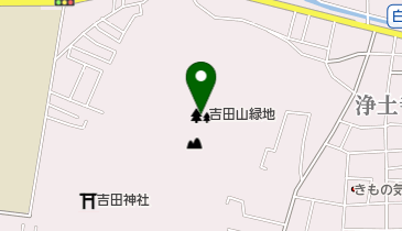 吉田山緑地の地図画像