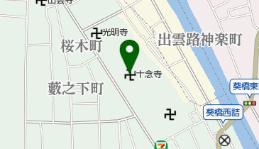 十念寺の地図画像