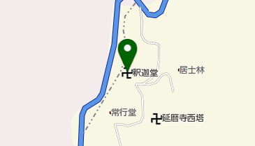 釈迦堂の地図画像