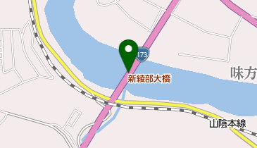新綾部大橋の地図画像