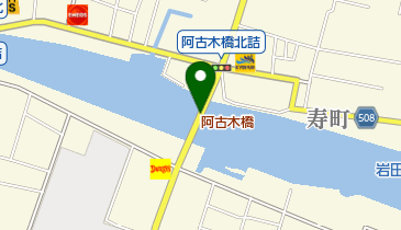 阿古木橋の地図画像
