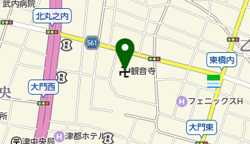 観音寺の地図画像