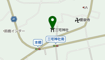 三宅神社の地図画像