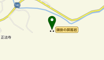 鎌掛の屏風岩の地図画像