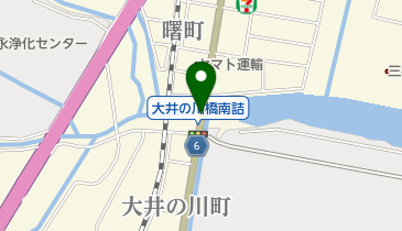 大井の川橋の地図画像