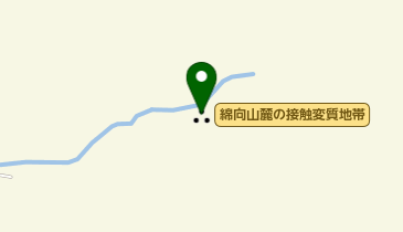 綿向山麓の接触変質地帯の地図画像